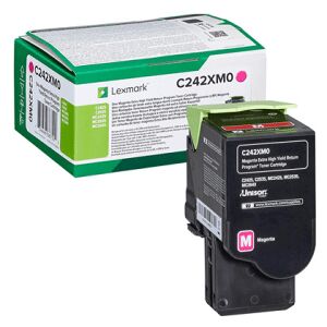 Lexmark C242XM0 Magenta Extra High Capacity Return Program Toner Cartridge (Original)