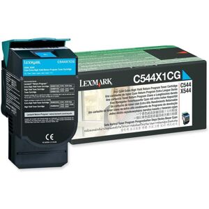 Original Lexmark C544X1CG Cyan Return Program Toner Cartridge