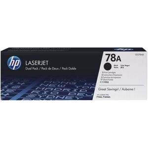 Original HP 78A Black Toner Cartridge Dual Pack (CE278AD)