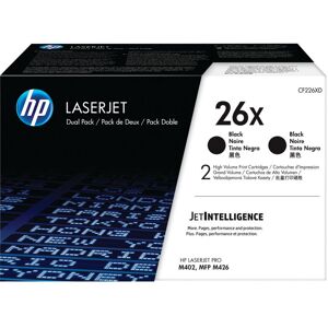 Original HP 26X High Capacity Black Toner Cartridge Twin Pack