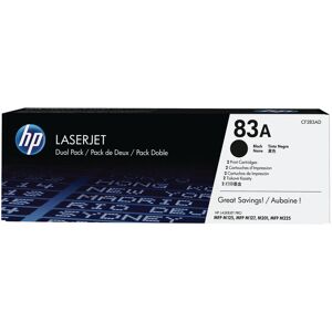 Original HP 83A Dual Pack Black Toner Cartridges (CF283AD)