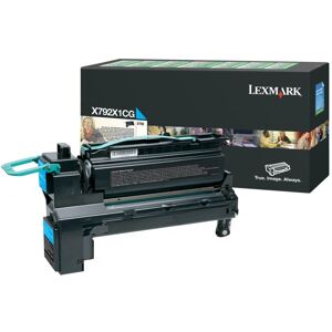 Original Lexmark X792X1CG Cyan Return Programme Toner Cartridge