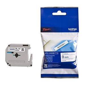 Original Brother P-Touch MK223BZ 9mm Plastic Tape - Blue on White