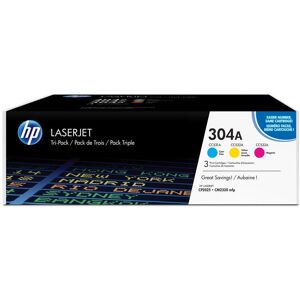 Original HP 304A C/M/Y Toner Value Pack