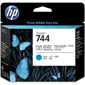 Original HP 744 Photo Black and Cyan Printead Cartridge