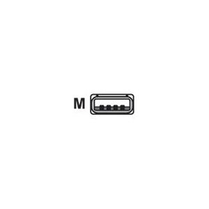Datalogic - USB-kabel - USB (han) - 5 m - snoet