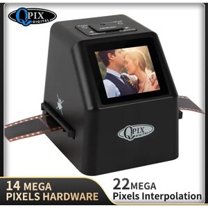 QPIX DIGITAL Scanner de film negatif portable  convertisseur de diapositives  visionneuse d'images numeriques