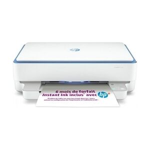 HP Envy 6010e Imprimante tout-en-un Jet d'encre couleur Copie Scan - Idéal pour la famille - 3 mois d'Instant ink inclus avec H HP