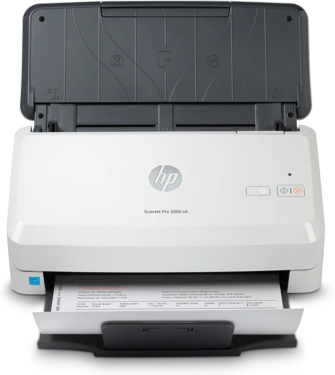 HP Scanjet Pro 3000 s4 Scanner a foglio 600 x DPI A4 Nero, Bianco [6FW07A#B19]