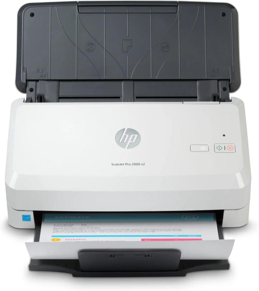 HP Scanjet Pro 2000 s2 Sheet-feed Scanner a foglio 600 x DPI A4 Nero, Bianco [6FW06A]