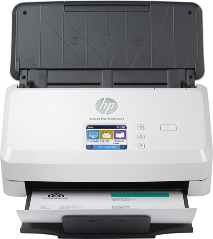 HP Scanjet Pro N4000 snw1 Scanner a foglio 600 x 600 DPI A4 Nero, Bianco