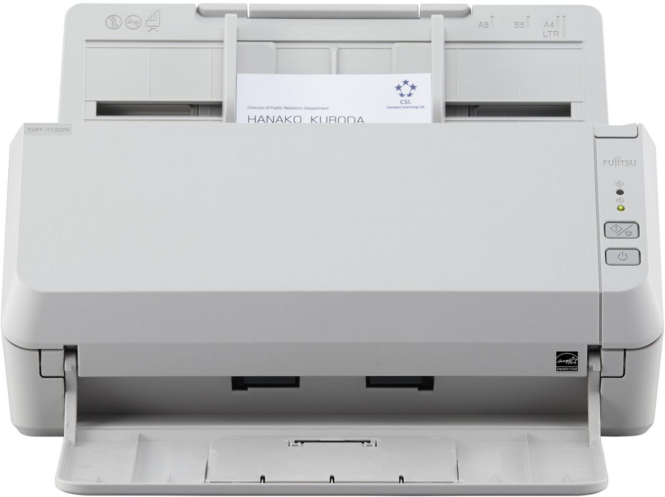 Fujitsu Scanner Sp-1130n 600 X 600 Dpi Adf A4 (cinza) - Fujitsu