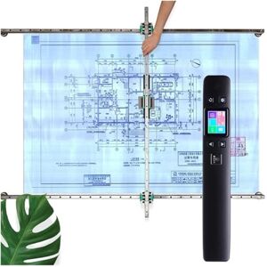 PIKETU Book Scannera Large-format Track Scanner For Engineering Drawings, A0 Portable High-definition Calligraphy And Painting Slate Scanner 1050dpi with Fast Scanning Speed