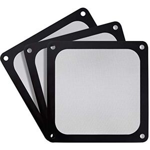 Silverstone Bundle: 3X SST-FF143B 140 mm Lüfterabdeckung mit Ultra-feinem Staubfilter, Magnet-Montage, schwarz