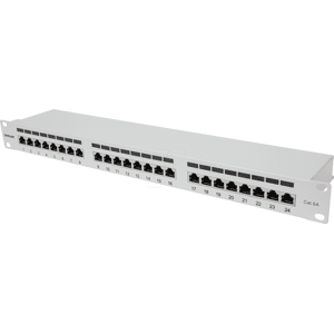 Intellinet INT 720854 - Patchpanel, 19'', 24-Port, Cat.6a, 1 HE