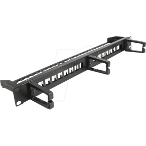 DELOCK 66237 - 19'' Keystone Patchpanel, 16 Port, 1 HE, schwarz