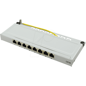 LOGILINK NP0064 - Mini-Patchpanel, 8-Port, Cat.6a, 0,5 HE