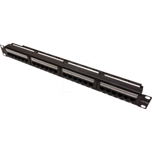 VALUE 26990357 - Patchpanel 19'', 24-Port, Cat.6a, 1 HE, schwarz