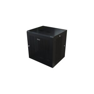 StarTech.com 12U 19 Wall Mount Network Cabinet, 20 Deep 4 Post Hinged Locking IT Computer Equipment Enclosure with Shelf, Flexible Vented Switch Depth Data Rack Cisco 3850, 2960 Series - 12U Vented Cabinet (RK1224WALHM) - Stativindelukkekabinet - vægmonte