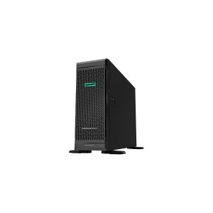 HPE ProLiant ML350 Gen10 Base - Server - tower - 4U - 2-vejs - 1 x Xeon Silver 4208 / 2.1 GHz - RAM 16 GB - SAS - hot-swap 3.5 bås(e) - ingen HDD - Gigabit Ethernet - skærm: ingen