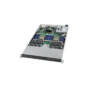 Intel Server System R2312WFTZSR - Server - rack-monterbar - 2U - 2-vejs - uden CPU op til - RAM 0 GB - SATA - hot-swap 2.5, 3.5 bås(e) - ingen HDD - Gigabit Ethernet, 10 Gigabit Ethernet - skærm: ingen