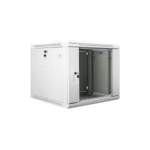 Lanberg - Rack kabinet - vægmonterbar - grå, RAL 7035 - 9U - 19