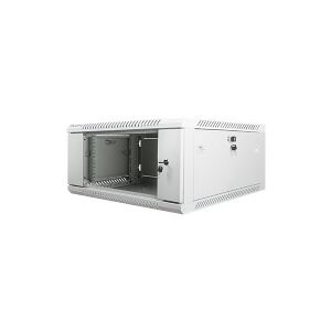 Lanberg - Rack kabinet - vægmonterbar - grå, RAL 7035 - 4U - 19