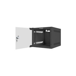 Lanberg - Rack kabinet - vægmonterbar - sort, RAL 9004 - 4U - 10