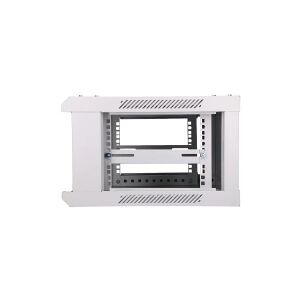 Extralink - Rack kabinet - vægmonterbar - grå - 4U - 19