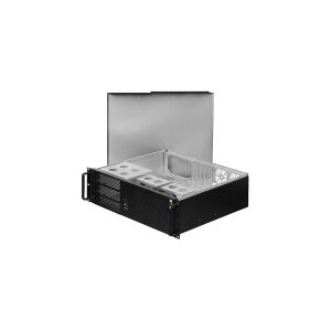 Netrack Server Case - Rack-monterbar - 3U - ATX - sort - USB