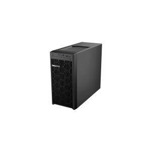 Dell PowerEdge T150 - Server - MT - envejs - 1 x Xeon E-2314 / 2.8 GHz - RAM 16 GB - HDD 2 TB - Matrox G200 - Gigabit Ethernet - skærm: ingen - sort - med 3 års Basic Onsite