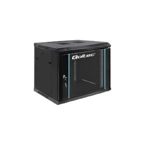 Qoltec - Rack kabinet - sort - 9U - 19