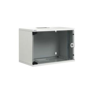 DIGITUS Professional Compact Series DN-19 09-US-1 - Kabinet - vægmonterbar - lysegrå, RAL 7035 - 9U - 19