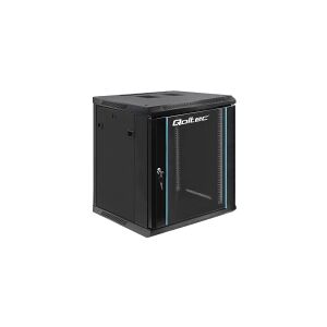 Qoltec - Rack kabinet - sort - 12U - 19