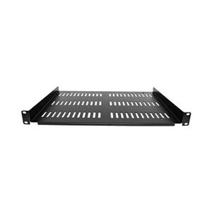 StarTech.com Etagère Rack 19 pouces 1U - Plateau Rackable Universel Ventilé - Etagère Cantilever Baie de Brassage 19" - Rangement Rack - Max 25kg - Profondeur - Publicité