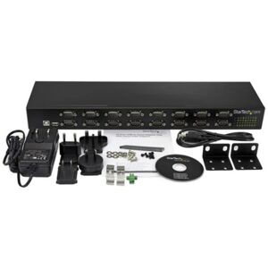 STARTECH - COMP. CARDS AND ADAPTERS StarTech.com Hub Seriale RS232 a 16 porte - Adattatore USB a DB9 RS232 16x montabile a rack (ICUSB23216FD)