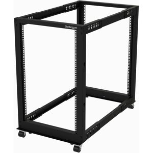 StarTech.com Server Rack a 4 Montanti 18U Open Frame, Armadio di Rete 19