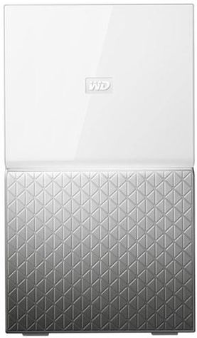 Western Digital MY CLOUD HOME Duo dispositivo di archiviazione cloud personale 6 TB Collegamento ethernet LAN Argento, Bianco