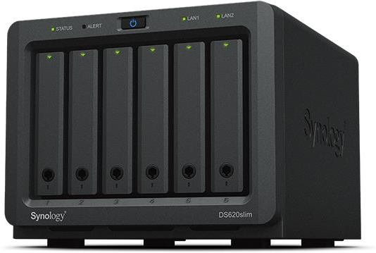 Synology DiskStation DS620SLIM server NAS e di archiviazione J3355 Collegamento ethernet LAN Desktop Nero