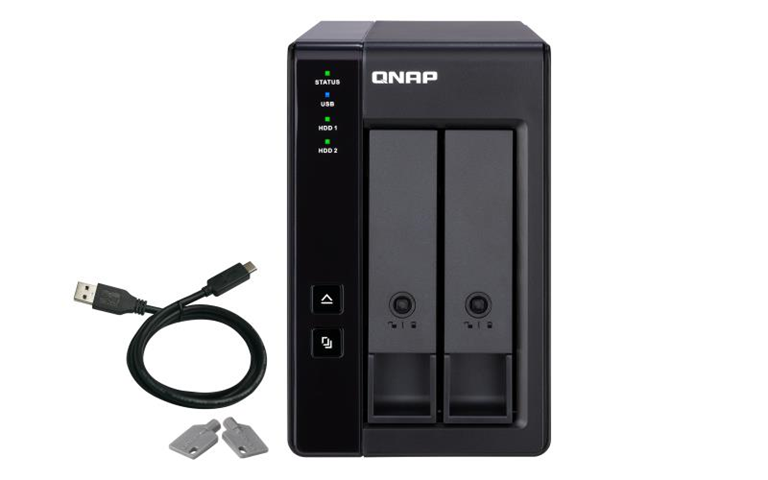 QNAP TR-002 array di dischi Nero