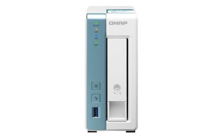 QNAP TS-131K server NAS e di archiviazione Collegamento ethernet LAN Tower Bianco