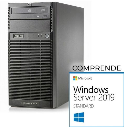 HP Proliant ML110 G6 + Win Server 2019 - Intel Xeon 4Core X3430   Ram 16Gb   SSD 2x240Gb