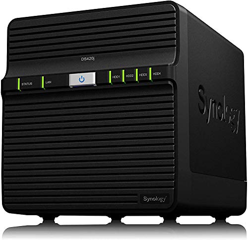 DS420J NAS Network Storage Synology  Quad Core 1 GB RAM USB 3.0 LAN Black