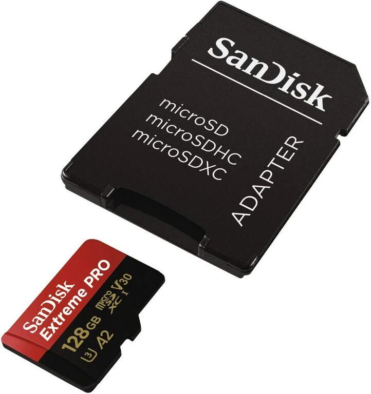 SanDisk extreme pro microsdxc 128gb classe 10 u3 v30 a2 + adaptador sd