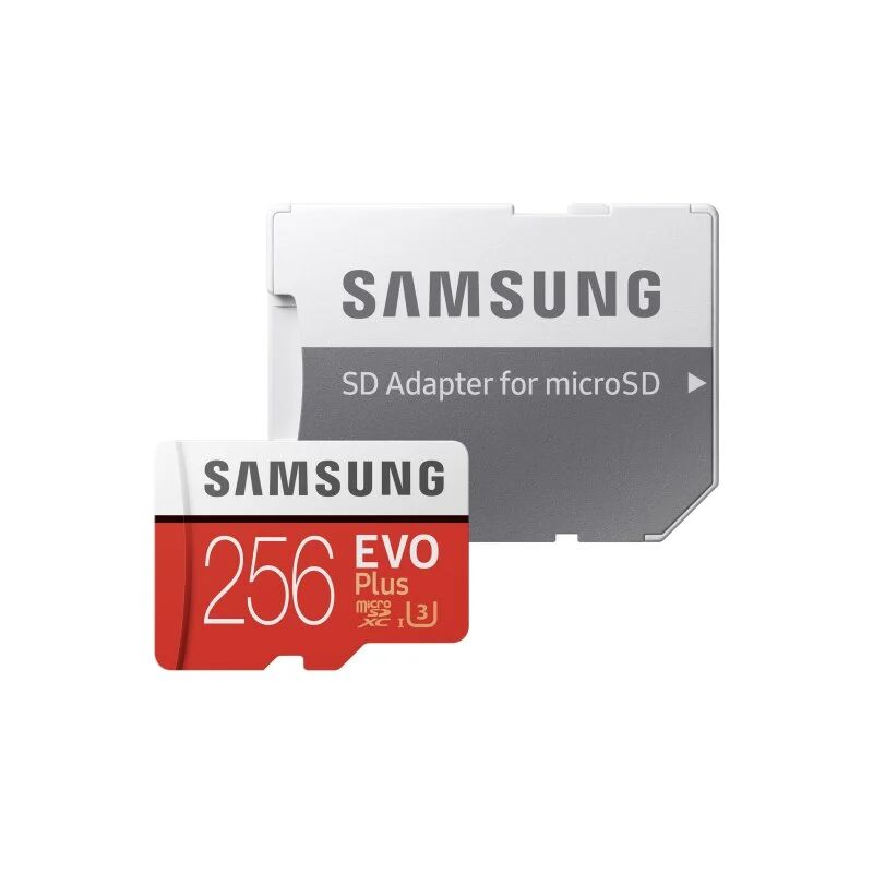 Samsung evo plus microsdxc 256gb uhs-i u3 classe 10 + adaptador