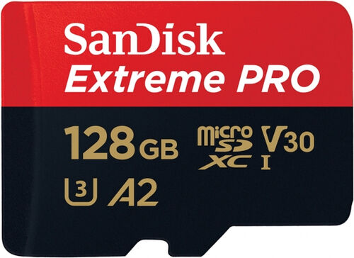 SanDisk Extreme Pro Microsdxc 128gb + Sd Adapter .