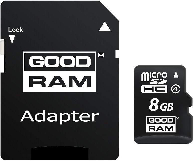 Goodram Cartão De Memória 8gb Microsdhc + Adaptador Sd - Goodram