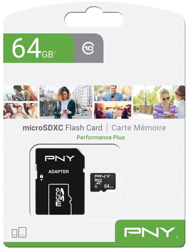 Pny Cartão De Memória Microsdxc 64gb (classe 10) - Pny