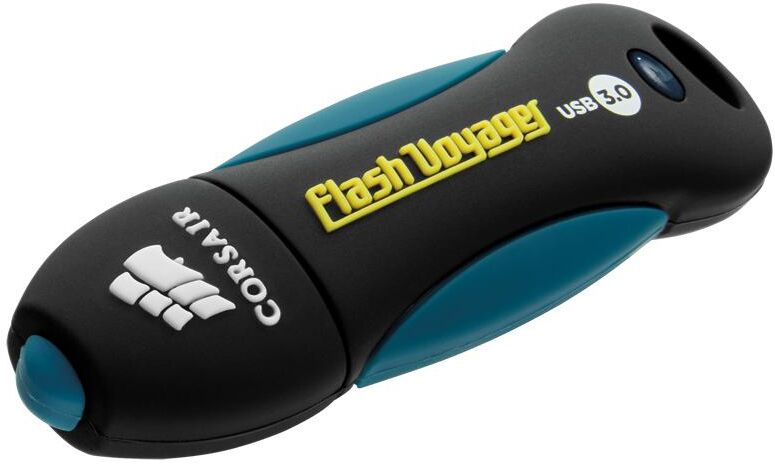 Corsair Pen Drive Voyager V2 128gb Type-a 3.2 Gen 1 (3.1 Gen 1) (preto, Azul) - Corsair