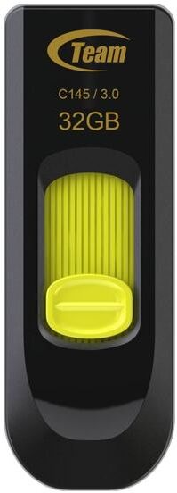 Team Group Pen Drive C145 32 Gb Usb Type-a 3.2 Gen 1 (3.1 Gen 1) (preto, Amarelo) - Team Group